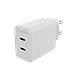Wall Adapter Usb-c 45w Gan Dual Usbc Pd Dual 45w Gan Whiteeu 2xu - Foto miniatura 3