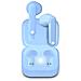 TEJZEARTWSHIHATBTA cuffia e auricolare Wireless In-ear MUSICA Bluetooth Blu - Foto miniatura 1