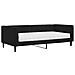 Divano Letto Con Materasso Nero 90x190 Cm In Velluto - Foto miniatura 1