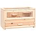 Gabbia Per Criceti 60x30x35 Cm In Legno Massello Di Abete - Foto miniatura 1
