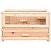 Gabbia Per Criceti 60x30x35 Cm In Legno Massello Di Abete - Foto miniatura 4