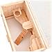 Gabbia Per Criceti 60x30x35 Cm In Legno Massello Di Abete - Foto miniatura 7