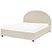 Letto Matrimoniale Contenitore Tessuto Beige 160 X 200 Cm Vaucluse - Foto miniatura 3