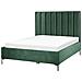 Letto Matrimoniale Con Contenitore Velluto Verde Scuro 160 X 200 Cm Sezanne - Foto miniatura 5