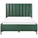 Letto Matrimoniale Con Contenitore Velluto Verde Scuro 160 X 200 Cm Sezanne - Foto miniatura 6