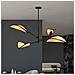 Lampada A Soffitto Lotus - Nero, Marrone - Acciaio Verniciato A Polvere, Tessuto - 102x51x102 Cm - Foto miniatura 6