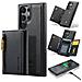 Custodia Samsung S24 Fe, Custodia Portafoglio Magnetica Con Porta Carte - Foto miniatura 2