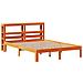 Letto Senza Materasso Marrone Cera 135x190 Cm In Legno Di Pino - Foto miniatura 3