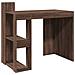 Scrivania Rovere Marrone 103,5x56,5x94 Cm In Legno Multistrato - Foto miniatura 2