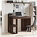 Scrivania Rovere Marrone 103,5x56,5x94 Cm In Legno Multistrato - Foto miniatura 3