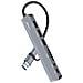 Hub Usb Supporta Otg 5 Gbps Lettore Schede Sd /tf E Jack Audio 3,5 Mm, Grigio - Foto miniatura 3