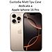 Matt Custodia Protettiva In Tpu Silicone Cover Case Per Apple Iphone 16 Pro Black - Foto miniatura 2