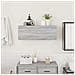 Mobile Da Bagno Grigio Sonoma 80x25x30 Cm In Legno Multistrato - Foto miniatura 3