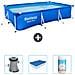 Piscina Fuori Terra - Rettangolo - 300x201x66 Cm - Blu - Include Accessori Coordinati Cb39 - Foto miniatura 1