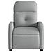 Poltrona Reclinabile In Tessuto Grigio Chiaro - Foto miniatura 5