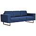 Lusso Casadino -  Divano A 3 Posti In Tessuto Blu - Foto miniatura 2