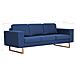 Lusso Casadino -  Divano A 3 Posti In Tessuto Blu - Foto miniatura 7