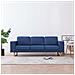 Lusso Casadino -  Divano A 3 Posti In Tessuto Blu - Foto miniatura 8
