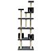 Lusso Casadino -  Albero Per Gatti Con Tiragraffi In Sisal Grigio Scuro 188 Cm - Foto miniatura 3