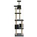 Lusso Casadino -  Albero Per Gatti Con Tiragraffi In Sisal Grigio Scuro 188 Cm - Foto miniatura 5