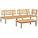 Set Divano Pallet da Giardino 3 pz in Legno Massello di Acacia - Foto miniatura 1