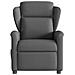 Poltrona Reclinabile Massaggio Elettrica Grigio Scuro Tessuto - Foto miniatura 5