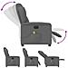 Poltrona Reclinabile Massaggio Elettrica Grigio Scuro Tessuto - Foto miniatura 9