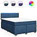 Giroletto a Molle con Materasso Blu 140x200 cm in Tessuto - Foto miniatura 1