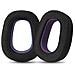 Cuscinetti Auricolari Di Ricambio In Tessuto Traspirante Nero/viola Per Logitech Zone Vibe 100 (confezione Da 2) - Foto miniatura 1