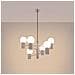 Lampadario Halo 6 Taupe Sl. 1836 - Moderno Lampadario Talpa 230x64x64 Cm - Foto miniatura 3