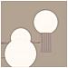 Lampadario Halo 6 Taupe Sl. 1836 - Moderno Lampadario Talpa 230x64x64 Cm - Foto miniatura 4