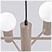 Lampadario Halo 6 Taupe Sl. 1836 - Moderno Lampadario Talpa 230x64x64 Cm - Foto miniatura 6