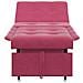 Divano Letto Rosso vino 67 x 194 x 38 cm Velluto - Foto miniatura 5