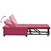 Divano Letto Rosso vino 67 x 194 x 38 cm Velluto - Foto miniatura 9