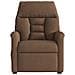 Poltrona Massaggiante Reclinabile Elettrica Marrone in Tessuto - Foto miniatura 4