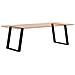Gambe per tavolo da pranzo a forma di U 2 pz nere 70x(72-73) cm in acciaio - Foto miniatura 8