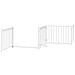Cancello Cani Porta Pieghevole Bianco 12 Pannelli 640 cm Pioppo - Foto miniatura 5