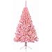Albero di Natale artificiale con luci integrate Rosa 180 cm PVC - Foto miniatura 3