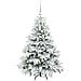 Albero di Natale artificiale con 150 LED Bianco 120 cm PE e PVC - Foto miniatura 3