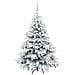 Albero di Natale artificiale con 150 LED Bianco 120 cm PE e PVC - Foto miniatura 4