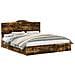 Letto con Contenitore con testiera Rovere fumé 180 x 200 cm - Foto miniatura 1