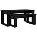 Set di Tavolini da Caffè 2 pcs Rovere Nero Legno multistrato - Foto miniatura 1