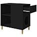 Casa per Gatti Nero 72 x 42.5 x 70 cm Legno multistrato - Foto miniatura 5