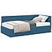 Struttura Letto Angolare con Materasso 2 pcs Blu Velluto - Foto miniatura 1