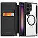 Cover con Tapa per Galaxy S24 Ultra - Pelle /PU, Nero - Foto miniatura 2