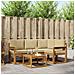 Set di divani da esterno con cuscino 5 pcs Naturale e Beige - Foto miniatura 2