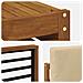 Set divani 8 pcs Naturale e Beige Legno di Acacia Massello - Foto miniatura 8