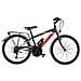 Bici Misura 24 Da Ragazzo Mountain Bike Sr24c Mtb Stark Cambio 18v Completa Di Accessori E Luci A Led - 34 Titanio - Arancio - Bianco Opaco - Foto miniatura 1