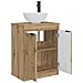 Mobile da bagno con lavabo Rovere Artigianale 54 x 35 x 83 cm - Foto miniatura 4