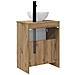Mobile da bagno con lavabo Rovere Artigianale 54 x 35 x 83 cm - Foto miniatura 6